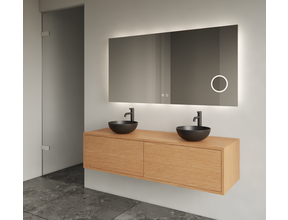 Gliss Joa Badkamermeubel met Topblad 140cm Pure 2 soft-close lades