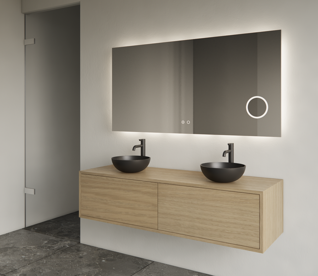 Gliss Joa Badkamermeubel met Topblad 140cm Corn Silk 2 soft-close lades