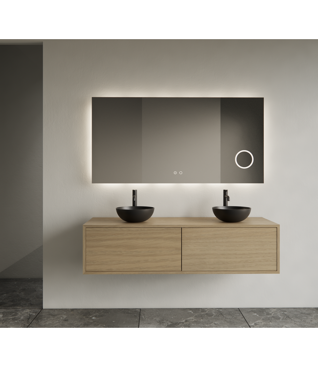 Gliss Joa Badkamermeubel met Topblad 140cm Corn Silk 2 soft-close lades