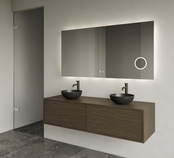 Gliss Joa Badkamermeubel met Topblad 140cm Charcoal 2 soft-close lades Gliss Joa Badkamermeubel met Topblad 140cm Charcoal 2 soft-close lades