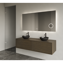 Gliss Joa Badkamermeubel met Topblad 140cm Charcoal 2 soft-close lades