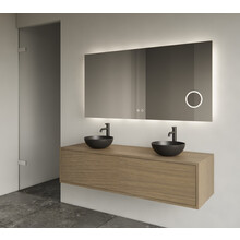 Gliss Joa Badkamermeubel met Topblad 140cm Ash Gray 1 soft-close lade