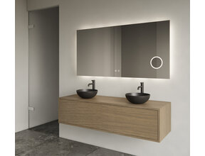 Gliss Joa Badkamermeubel met Topblad 140cm Ash Gray 1 soft-close lade