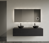 Gliss Joa Badkamermeubel met Topblad 140cm Black Veneer 1 soft-close lade Gliss Joa Badkamermeubel met Topblad 140cm Black Veneer 1 soft-close lade