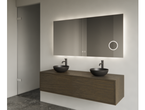 Gliss Joa Badkamermeubel met Topblad 140cm Charcoal 1 soft-close lade