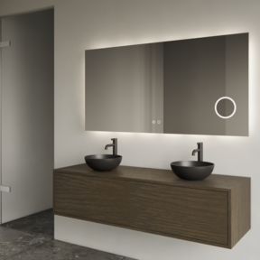 Gliss Joa Badkamermeubel met Topblad 140cm Charcoal 1 soft-close lade