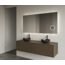 GLISS DESIGN Gliss Joa Badkamermeubel met Topblad 140cm Charcoal 1 soft-close lade