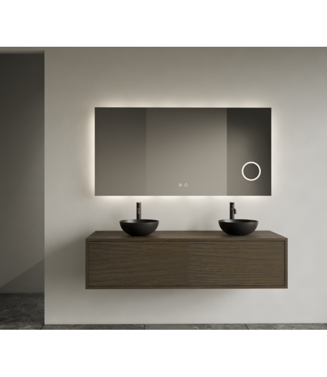 Gliss Joa Badkamermeubel met Topblad 140cm Charcoal 1 soft-close lade