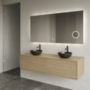 Gliss Joa Badkamermeubel met Topblad 140cm Corn Silk 1 soft-close lade