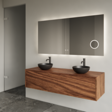 Gliss Joa Badkamermeubel met Topblad 140cm Walnut 1 soft-close lade