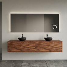 Gliss Joa Badkamermeubel met Topblad 160cm Walnut 2 soft-close lades