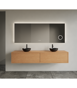 GLISS DESIGN Gliss Joa Badkamermeubel met Topblad 160cm Pure 2 soft-close lades