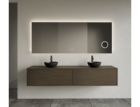 Gliss Joa Badkamermeubel met Topblad 160cm Charcoal 2 soft-close lades