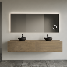 Gliss Joa Badkamermeubel met Topblad 160cm Ash Gray 2 soft-close lades