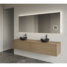 Gliss Joa Badkamermeubel met Topblad 180cm Ash Gray 2 soft-close lades