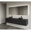 GLISS DESIGN Gliss Joa Badkamermeubel met Topblad 180cm Black Veneer 2 soft-close lades