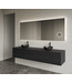 Gliss Joa Badkamermeubel met Topblad 180cm Black Veneer 2 soft-close lades