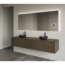 Gliss Joa Badkamermeubel met Topblad 180cm Charcoal 2 soft-close lades