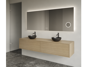 Gliss Joa Badkamermeubel met Topblad 180cm Corn Silk 2 soft-close lades