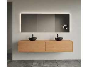 Gliss Joa Badkamermeubel met Topblad 200cm Pure 2 soft-close lades