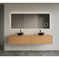 GLISS DESIGN Gliss Joa Badkamermeubel met Topblad 200cm Pure 2 soft-close lades