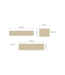 Gliss Joa Badkamermeubel met Topblad 200cm Corn Silk 2 soft-close lades