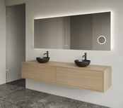 Gliss Joa Badkamermeubel met Topblad 200cm Corn Silk 2 soft-close lades