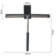 Raamwisser RVS⎢Wiesbaden Lush Douchewisser met flexibele glashaak - 20.3912