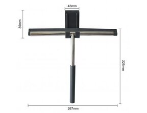 Raamwisser RVS⎢Wiesbaden Lush Douchewisser met flexibele glashaak - 20.3912