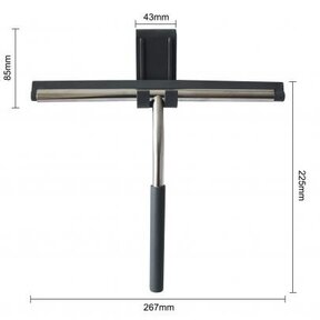 Raamwisser RVS⎢Wiesbaden Lush Douchewisser met flexibele glashaak - 20.3912