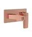 Inbouw wastafelkraan Vitra Root Square Rose koper eenhendel met muurplaat