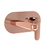 VITRA Inbouw wastafelkraan Vitra Root Round Rose koper eenhendel met muurplaat