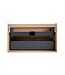 Wastafelonderkast 80cm naturel eik/mat zwart⎢Wiesbaden Lotus⎢onderkast met 2 laden - 32.3686