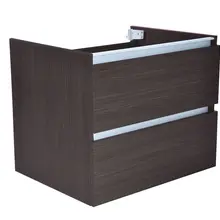 Wastafelonderkast 60cm Houtnerf Grijs⎢Wiesbaden Vision⎢onderkast met 2 laden - 38.3905