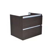 Wastafelonderkast 60cm Houtnerf Grijs⎢Wiesbaden Vision⎢onderkast met 2 laden - 38.3905