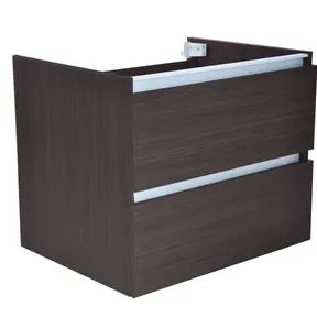 Wastafelonderkast 60cm Houtnerf Grijs⎢Wiesbaden Vision⎢onderkast met 2 laden - 38.3905