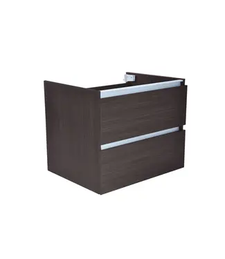 Wiesbaden Wastafelonderkast 60cm Houtnerf Grijs⎢Wiesbaden Vision⎢onderkast met 2 laden - 38.3905