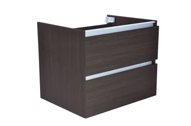 Wastafelonderkast 60cm Houtnerf Grijs⎢Wiesbaden Vision⎢onderkast met 2 laden - 38.3905