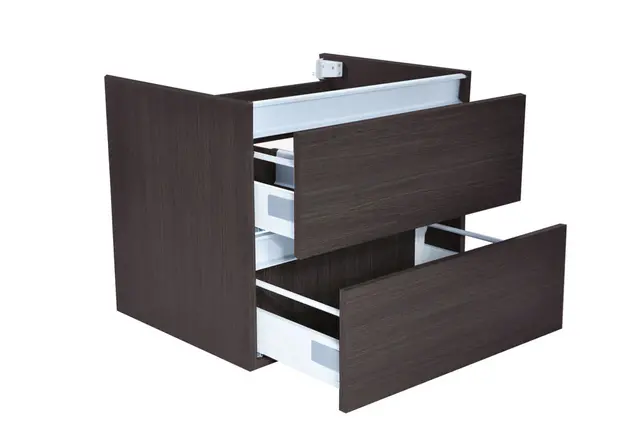 Wastafelonderkast 60cm Houtnerf Grijs⎢Wiesbaden Vision⎢onderkast met 2 laden - 38.3905