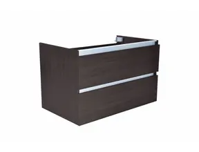 Wastafelonderkast 80cm Houtnerf Grijs⎢Wiesbaden Vision⎢onderkast met 2 laden - 38.3906