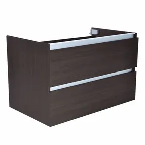 Wastafelonderkast 80cm Houtnerf Grijs⎢Wiesbaden Vision⎢onderkast met 2 laden - 38.3906