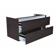 Wastafelonderkast 100cm Houtnerf Grijs⎢Wiesbaden Vision⎢onderkast met 2 laden - 38.3907