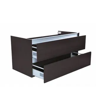 Wiesbaden Wastafelonderkast 100cm Houtnerf Grijs⎢Wiesbaden Vision⎢onderkast met 2 laden - 38.3907