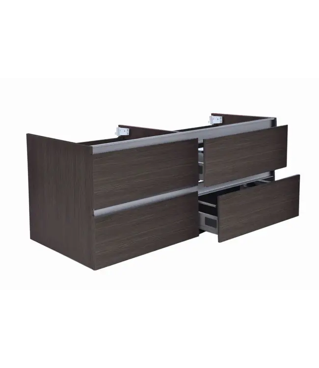 Wiesbaden Wastafelonderkast 120cm Houtnerf Grijs⎢Wiesbaden Vision⎢onderkast met 4 laden - 38.3908