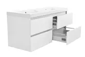 Wastafelonderkast 120cm Glans Wit⎢Wiesbaden Vision⎢onderkast met 4 laden - 38.3903