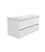 Wastafelonderkast 120cm Glans Wit⎢Wiesbaden Vision⎢onderkast met 4 laden - 38.3903