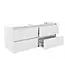 Wastafelonderkast 120cm Glans Wit⎢Wiesbaden Vision⎢onderkast met 4 laden - 38.3903