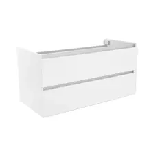 Wastafelonderkast 100cm Glans Wit⎢Wiesbaden Vision⎢onderkast met 2 laden - 38.3902