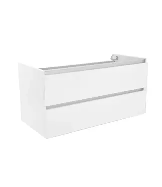 Wiesbaden Wastafelonderkast 100cm Glans Wit⎢Wiesbaden Vision⎢onderkast met 2 laden - 38.3902