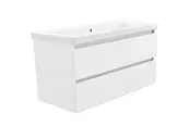 Wastafelonderkast 100cm Glans Wit⎢Wiesbaden Vision⎢onderkast met 2 laden - 38.3902 Wastafelonderkast 100cm Glans Wit⎢Wiesbaden Vision⎢onderkast met 2 laden - 38.3902
